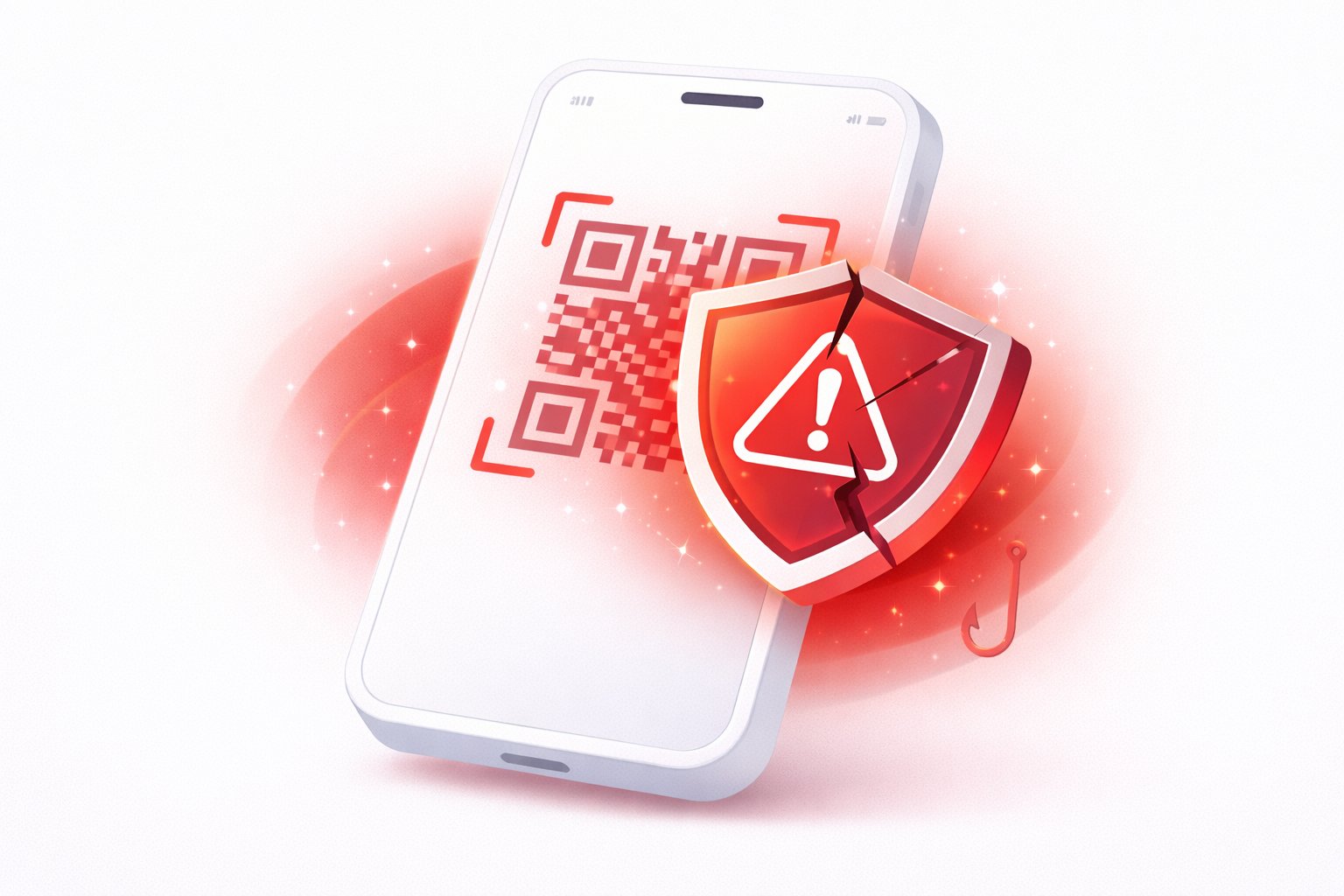 QR code dangereux - phishing détecté